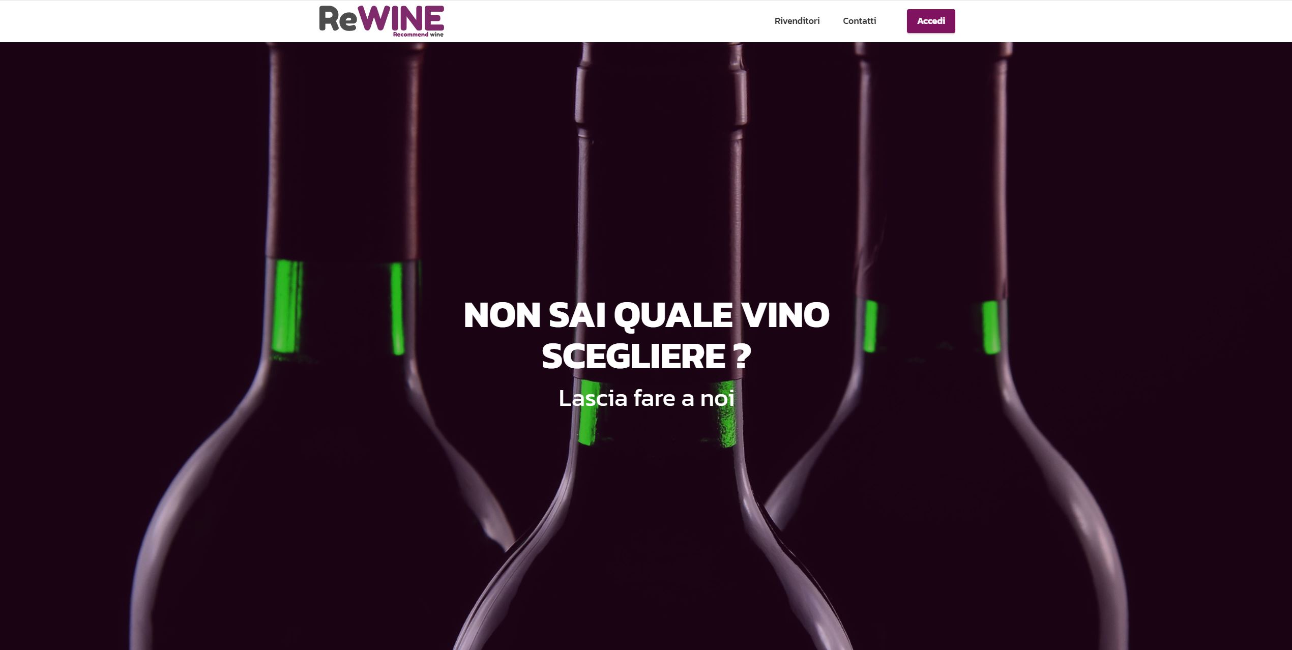 Piattaforma Recommend Wine