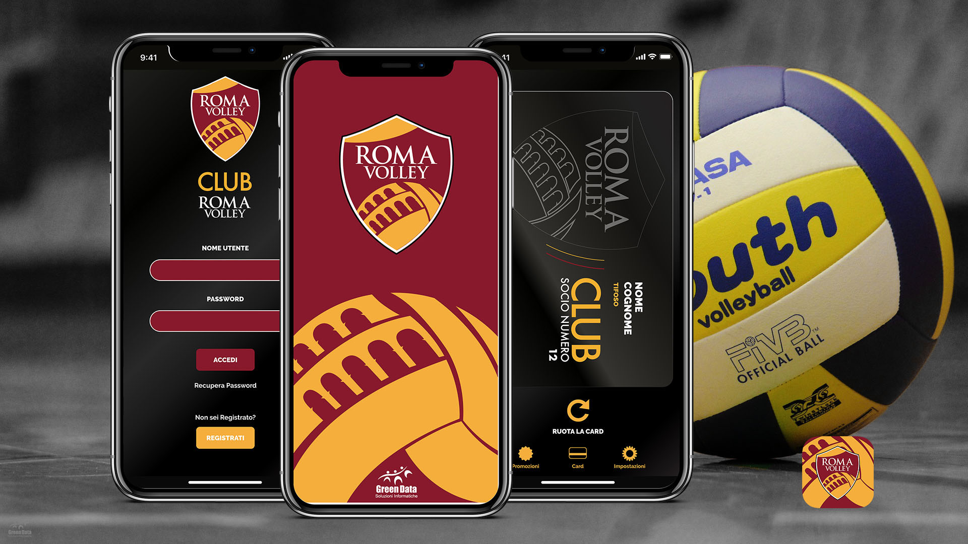 applicazione ios e android Roma volley
